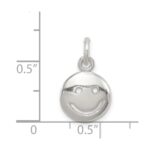 Sterling Silver Happy Face Charm - Image 3