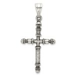 Sterling Silver Antiqued Cross Pendant - Image 4