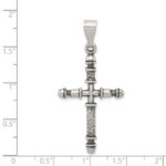 Sterling Silver Antiqued Cross Pendant - Image 3