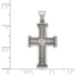 Sterling Silver Antiqued Cross Pendant - Image 3