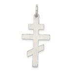 Sterling Silver Eastern Orthodox Cross Charm - Image 4