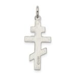 Sterling Silver Eastern Orthodox Cross Charm - Image 4