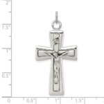 Sterling Silver INRI Crucifix Pendant - Image 3