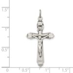 Sterling Silver Antiqued Crucifix Pendant - Image 3