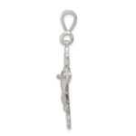 Sterling Silver Diamond-Cut Crucifix Pendant - Image 2