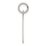 Sterling Silver Rhodium-plated Happy Anniversary Disc Charm - Image 2