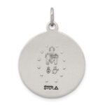 Sterling Silver Antiqued Miraculous Medal - Image 4