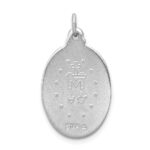 Sterling Silver Platinum-plated Miraculous Medal - Image 4