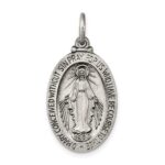 Sterling Silver Antiqued Miraculous Medal