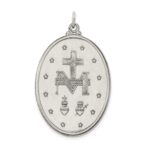 Sterling Silver Antiqued Miraculous Medal - Image 4
