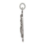 Sterling Silver Antiqued Saint Florian Medal - Image 2