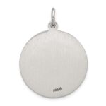 Sterling Silver Antiqued Saint Michael Medal - Image 4