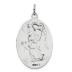 Sterling Silver Antiqued Reversible St. Michael Medal - Image 2