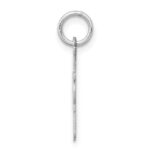 Sterling Silver Rhodium-plated # 1 Mom Polished Charm - Image 2