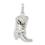 Sterling Silver Cowboy Boot Charm