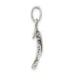 Sterling Silver Antiqued Moon Charm - Image 2