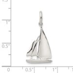 Sterling Silver Sailboat Charm - Image 3