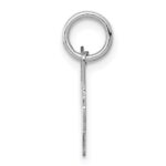 Sterling Silver Rhodium-plated Fox Head Polished Front/Satin Back Charm - Image 2