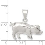 Sterling Silver Pig Charm - Image 3