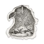 Sterling Silver Antiqued Eagle Head Pendant - Image 4