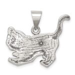 Sterling Silver Antiqued Tiger Charm - Image 4