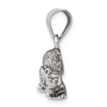 Sterling Silver Antiqued Raccoon Charm - Image 2