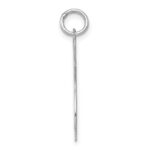 Sterling Silver Rhodium-plated Cat Charm - Image 2