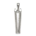 Sterling Silver Antiqued Ski's Charm - Image 4