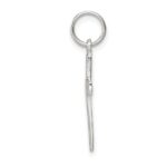 Sterling Silver Rhodium-plated Latin Cross Charm - Image 2