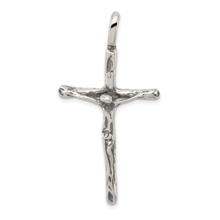 Sterling Silver Antiqued Crucifix Charm