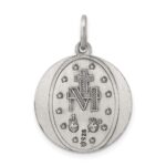 Sterling Silver Antiqued Miraculous Medal - Image 4