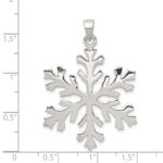Sterling Silver Snowflake Pendant - Image 3