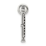 Sterling Silver Antique Flute Charm - Image 2