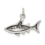 Sterling Silver Antique Shark Charm - Image 4