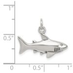 Sterling Silver Antique Shark Charm - Image 3