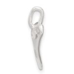 Sterling Silver Diamond Cut Shark Tooth Pendant - Image 2