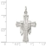 Sterling Silver Draped Cross Charm - Image 3