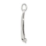 Sterling Silver Antiqued Sailboat Charm - Image 2