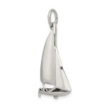 Sterling Silver Antiqued Sailboat Charm - Image 5