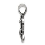 Sterling Silver Antiqued Mariner's Crucifix Pendant - Image 2