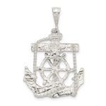 Sterling Silver Mariner Cross Pendant - Image 3