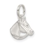 Sterling Silver Horse Head with Bridle Charm - Image 5