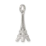 Sterling Silver Rhodium-plated Eiffel Tower Charm - Image 5