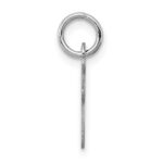 Sterling Silver Rhodium-plated Script Letter I Initial Charm - Image 2