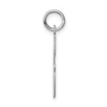 Sterling Silver Rhodium-plated Script Letter G Initial Charm - Image 2