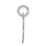 Sterling Silver Rhodium-plated Fancy Script Letter B Initial Charm - Image 2