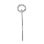 Sterling Silver Rhodium-plated Fancy Script Letter R Initial Charm - Image 2