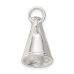 Sterling Silver Rhodium-plated Megaphone Charm - Image 2