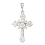 Sterling Silver INRI Crucifix Pendant - Image 4