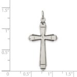 Sterling Silver Satin Cross Pendant - Image 3